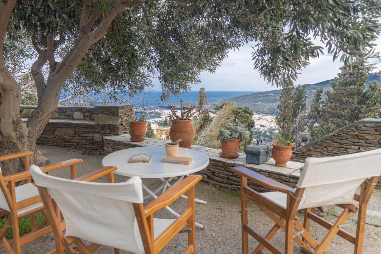 Lámira The Walnut Tree - Cycladic Getaway With Sea Views By Explore Andros מראה חיצוני תמונה